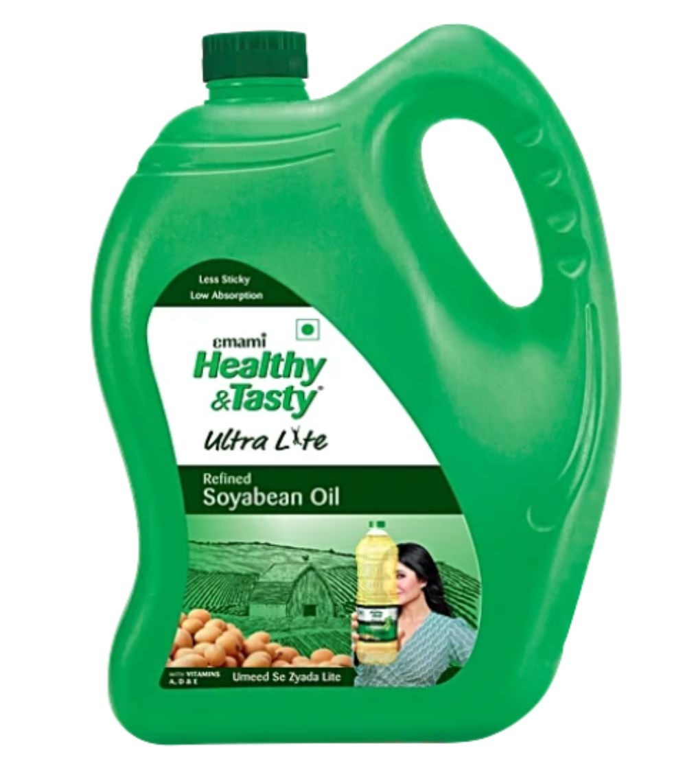 EMAMI Healthy & Tasty Ultra Lite Refined Soyabean Oil Jar | 4.12kg